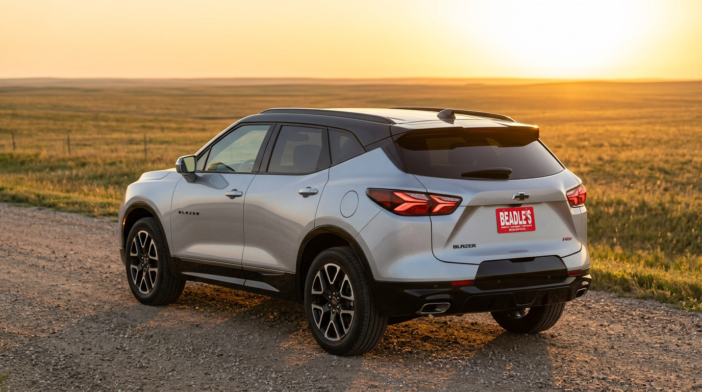 2026 Chevrolet Blazer RS rear view near Mobridge South Dakota