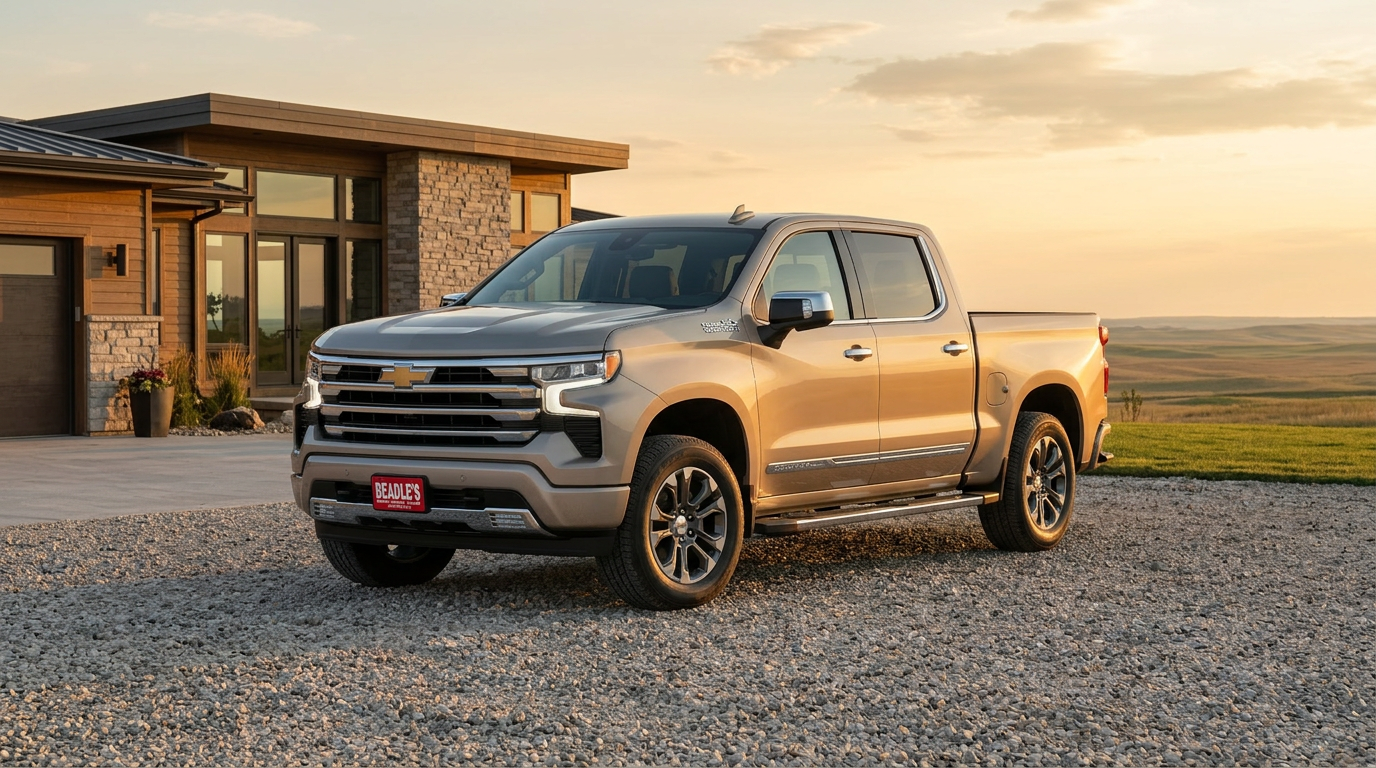 2026 Chevrolet Silverado 1500 trim lineup showcase at Beadle Chevrolet in Mobridge SD