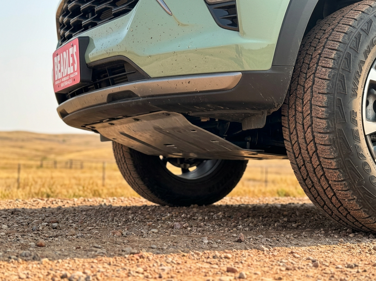 Front skid plate and sport terrain tire on the 2026 Chevrolet Trailblazer ACTIV